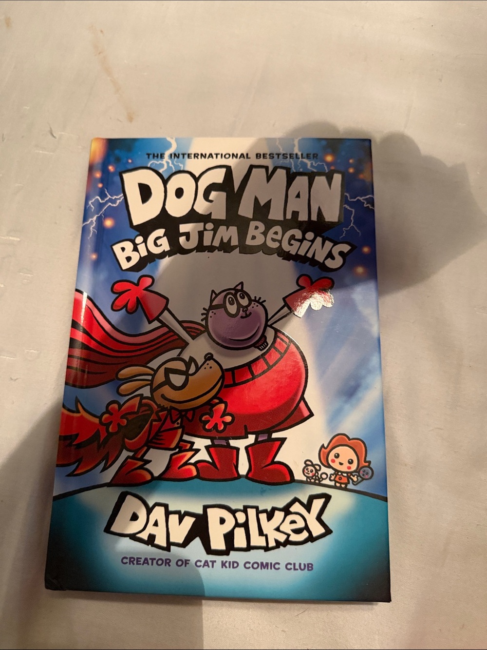 Scholastic Dog Man Big Jim Begins - Blue, Red, Purple